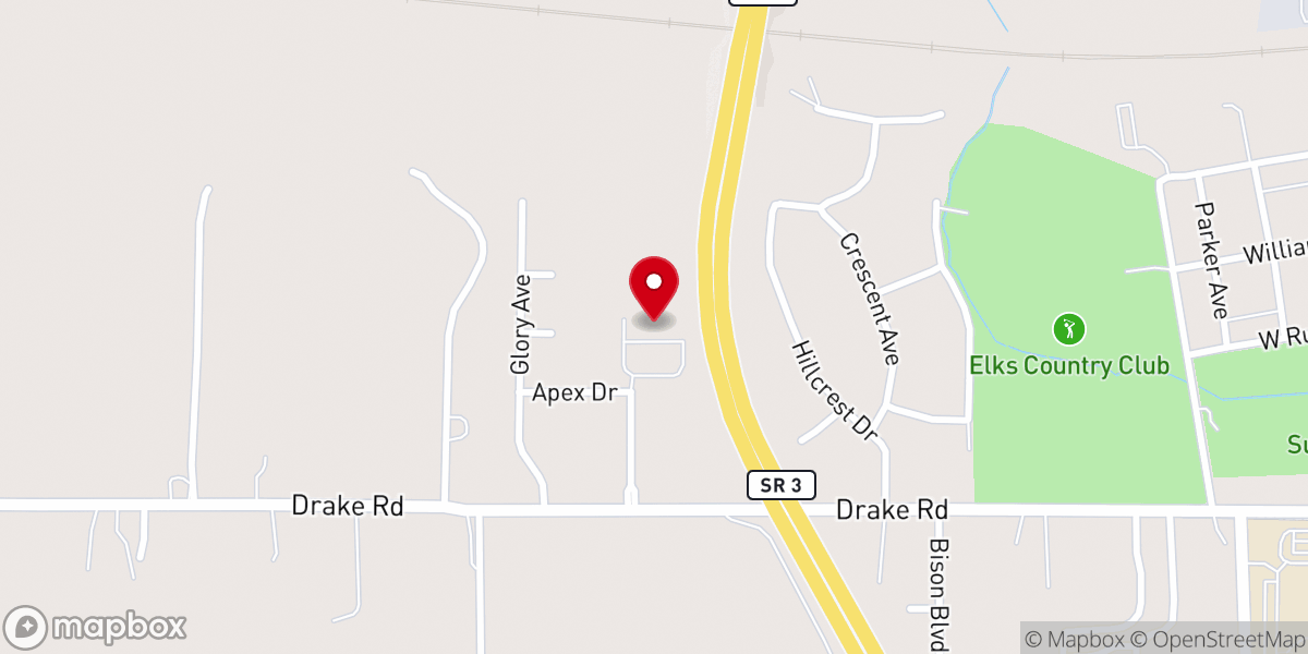 Map showing location of Crosspointe Family Church