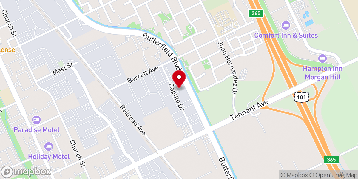 Map showing location of Trinity Bible Church