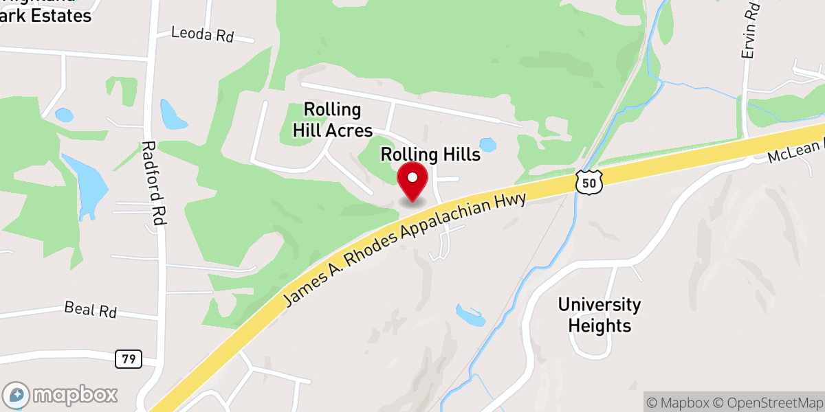 Map showing location of Lifepoint Pentecostal