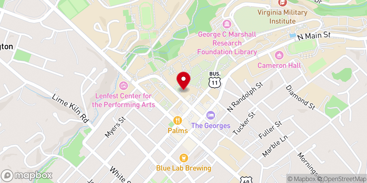 Map showing location of Grace Episcopal Church