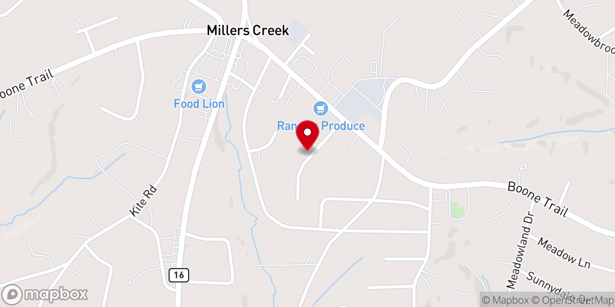 Map showing location of Peoples Tabernacle