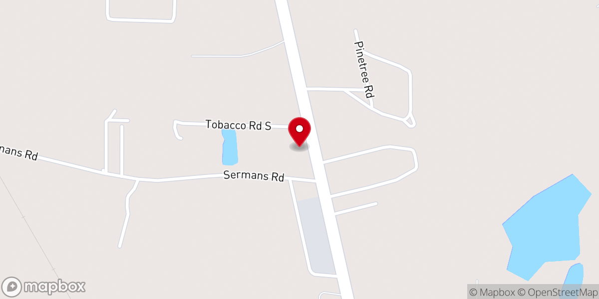 Map showing location of Center Cross Community Church