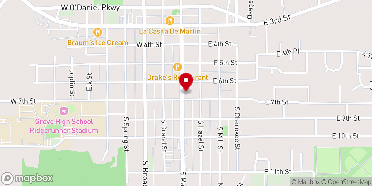 Map showing location of Twisted On Grand