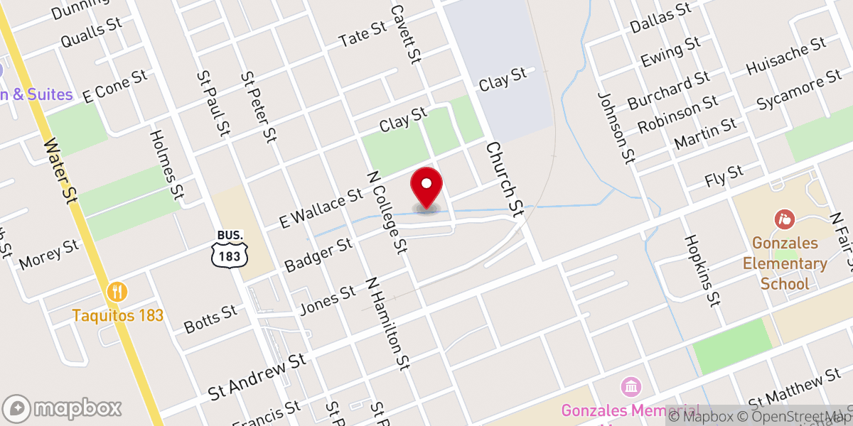 Map showing location of Bethany Community of Hope