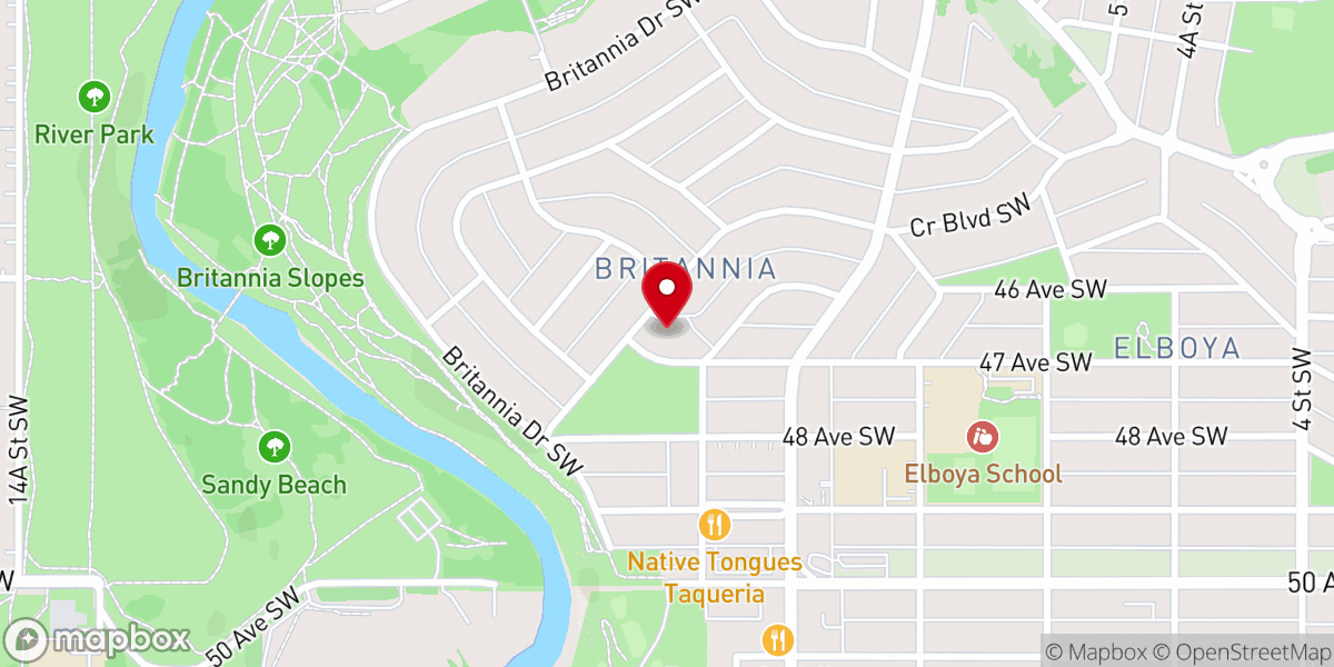 Map showing location of Friends Church