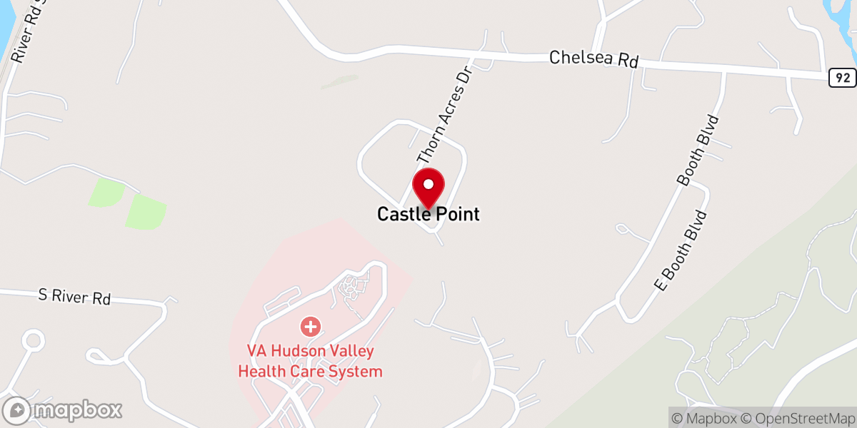 Map showing location of Castle Point