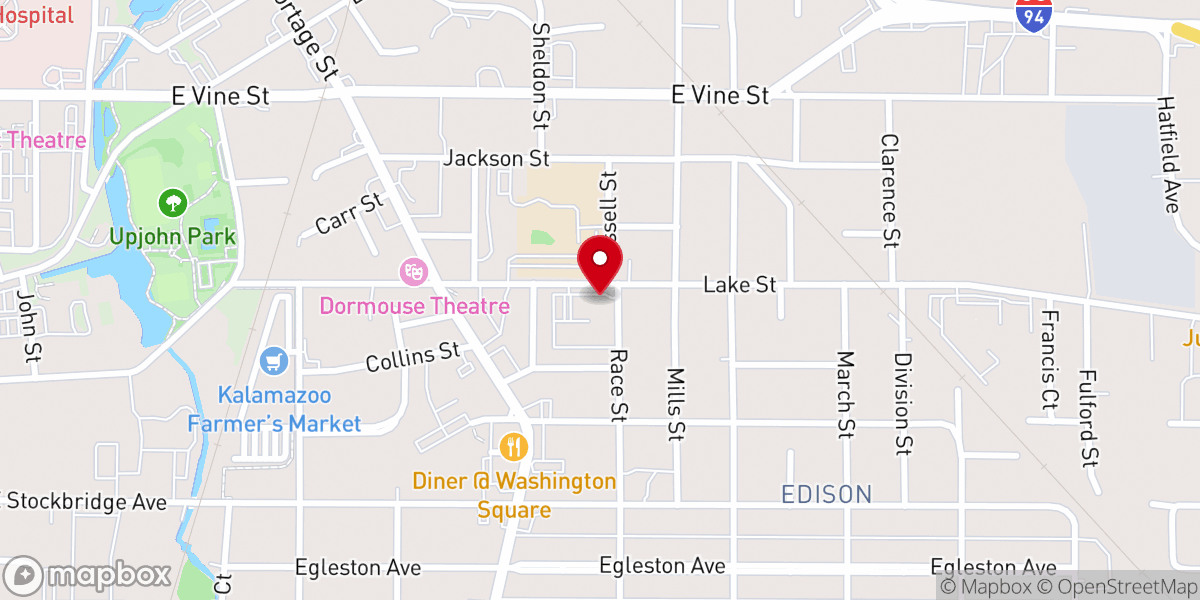 Map showing location of St. Joseph Catholic Church