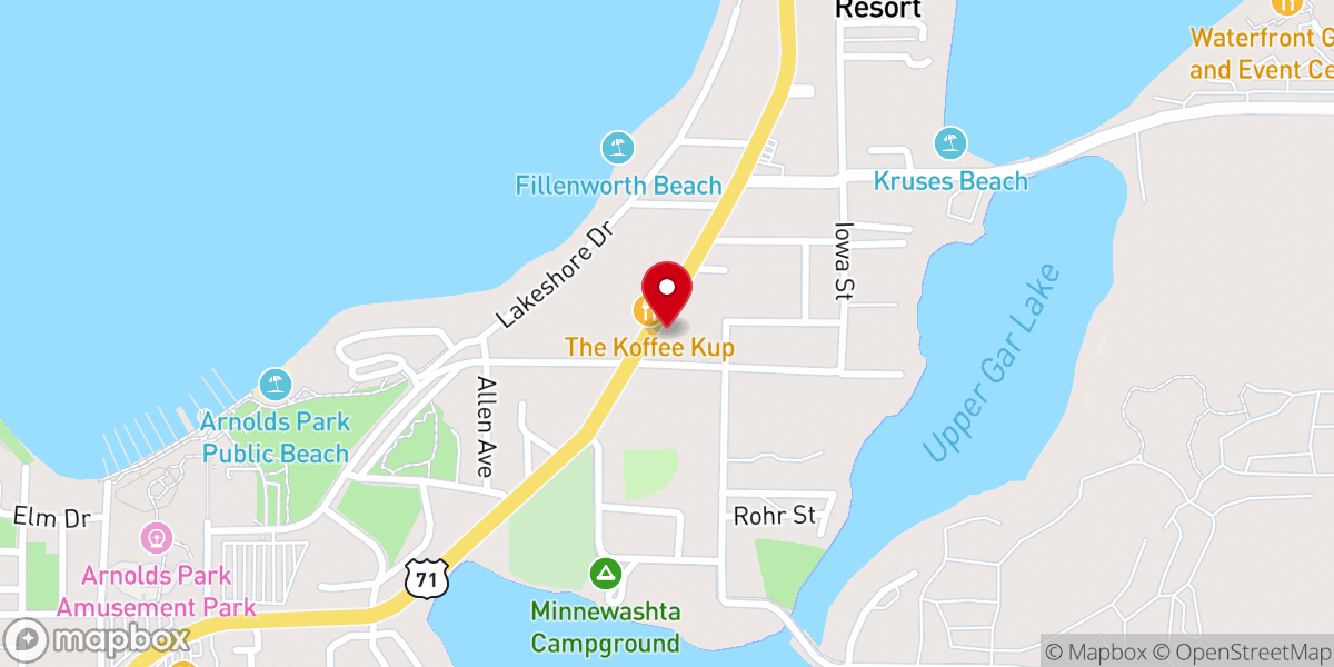 Map showing location of Light Of The Lakes