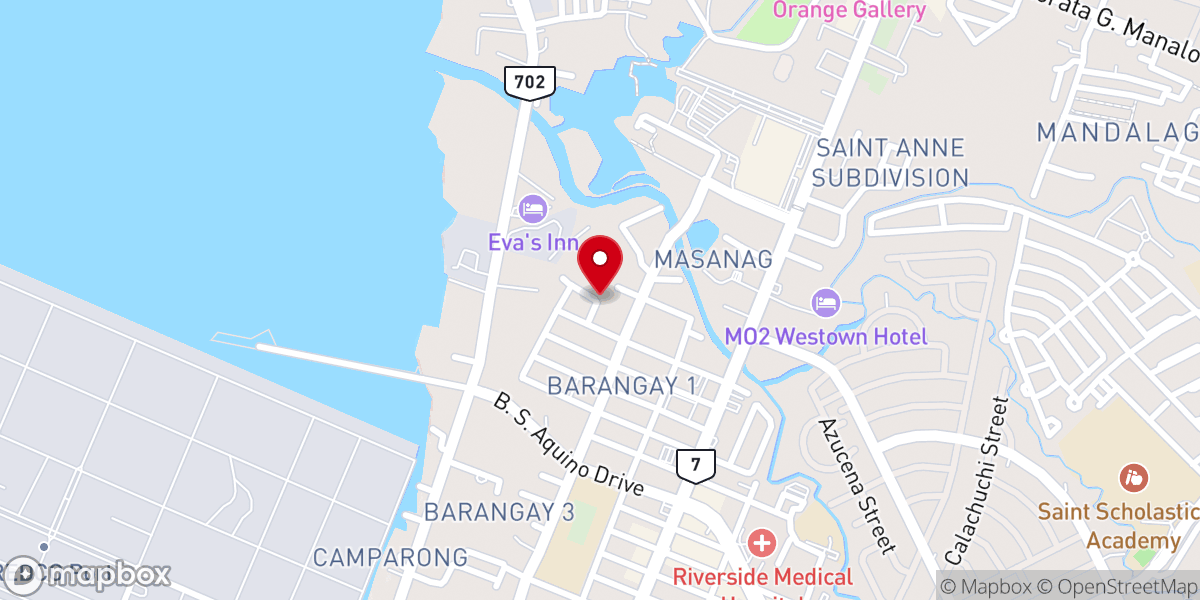 Map showing location of Goodnews Evangelical Church