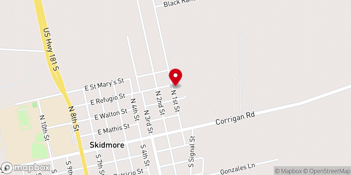 Map showing location of Immaculate Conception Church