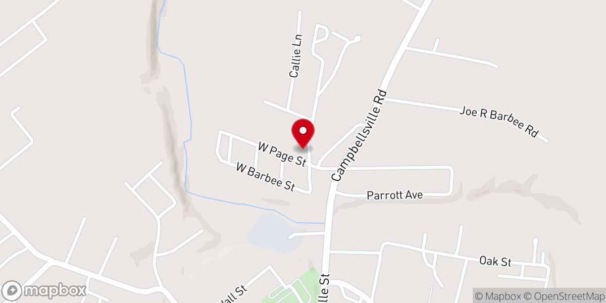 Map showing location of Russell Heights Baptist Church