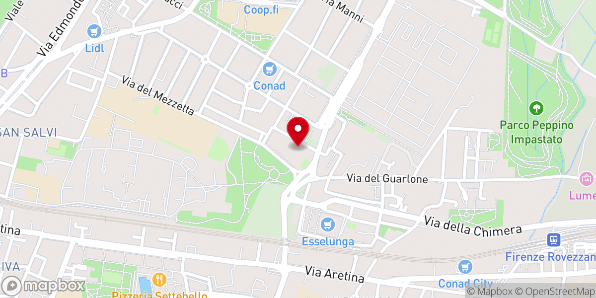 Map showing location of Chiesa Cattolica Parrocchiale di Santa Caterina da Siena a Coverciano