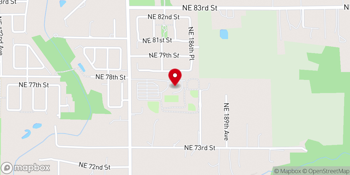 Map showing location of Summit View Church