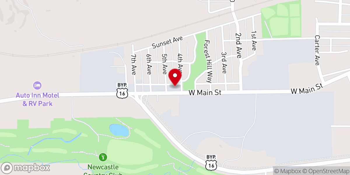Map showing location of New Life Fellowship