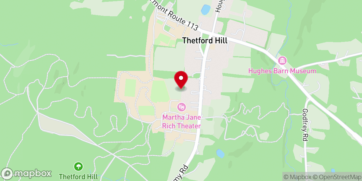 Map showing location of Thetford Center