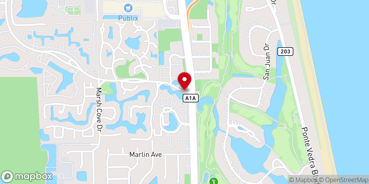 Map showing location of Church