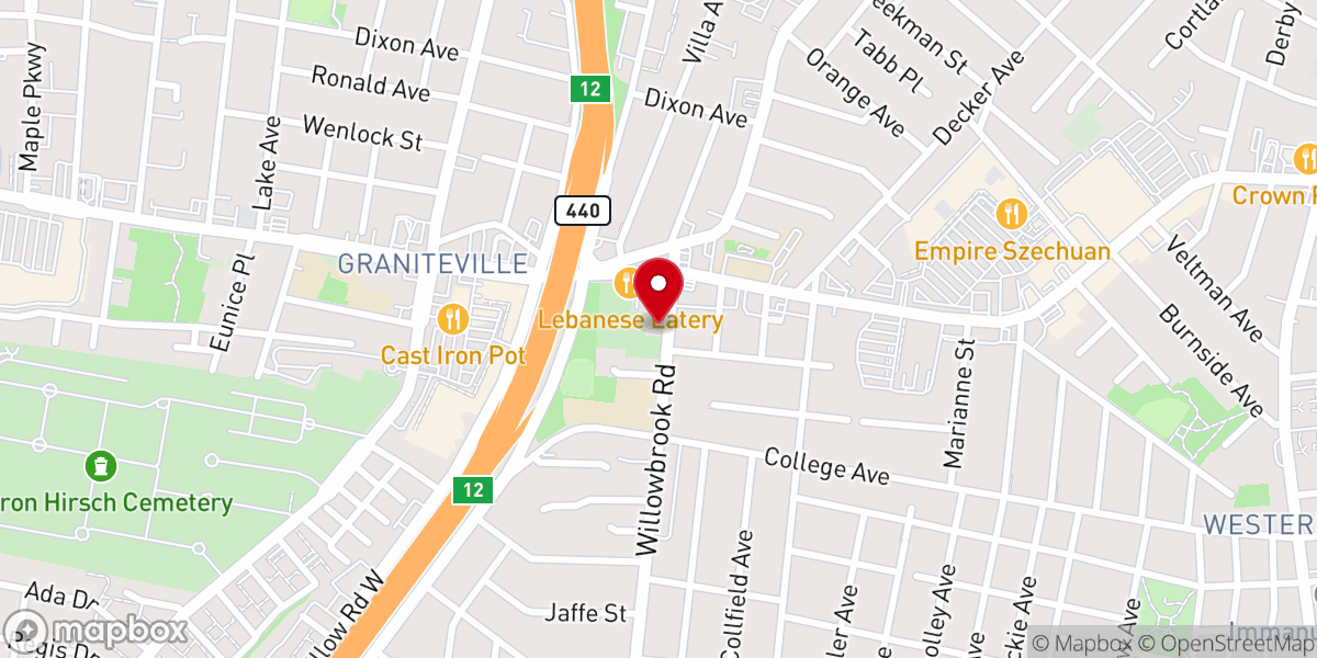 Map showing location of Rehoboth Pentecostal Church of Staten Island