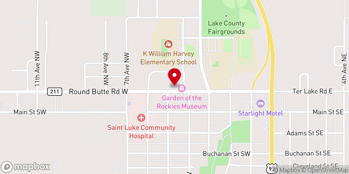 Map showing location of Community Fellowship