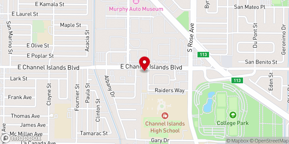 Map showing location of Channel Island Community Church