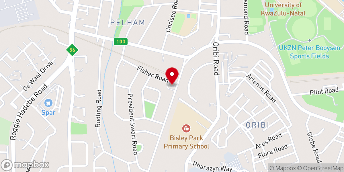 Map showing location of St Vincent's Catholic Church