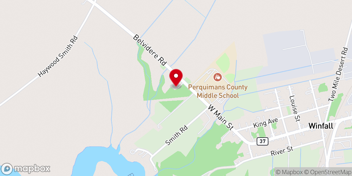 Map showing location of Poplar Run AME Zion Church