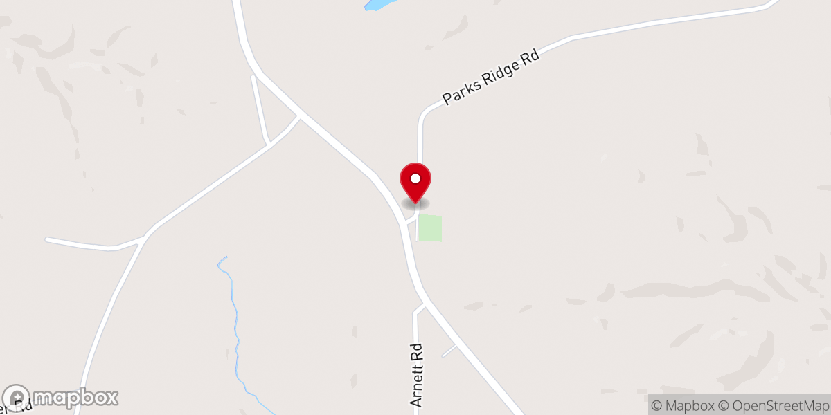 Map showing location of Long Run Church