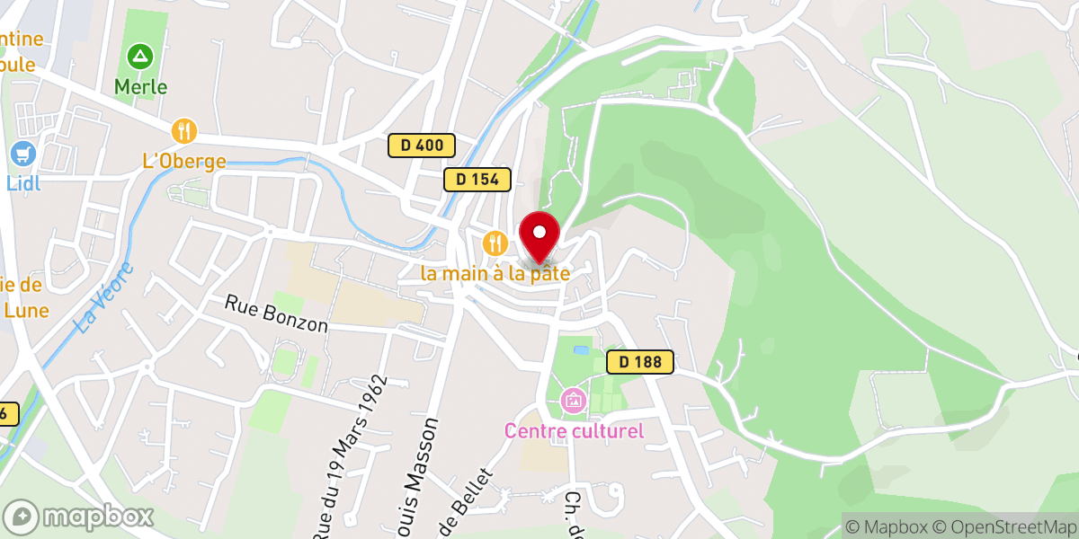 Map showing location of Paroisse Saint Martin