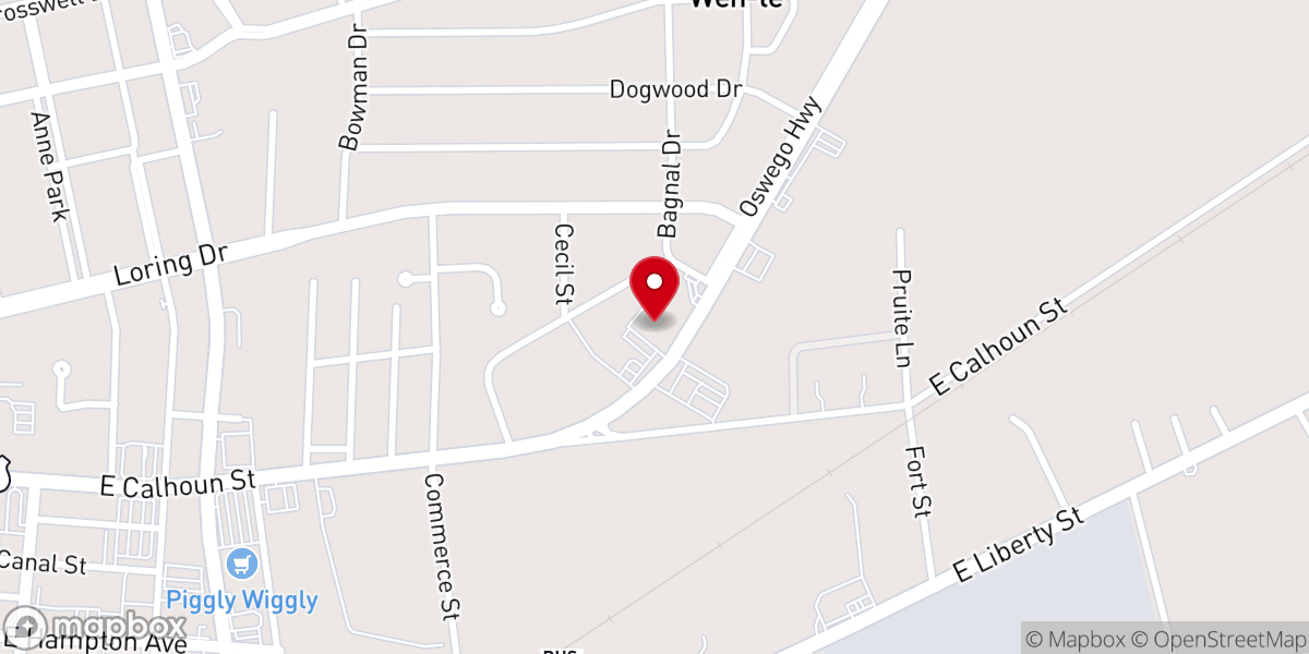 Map showing location of Grace Cathedral Ministries