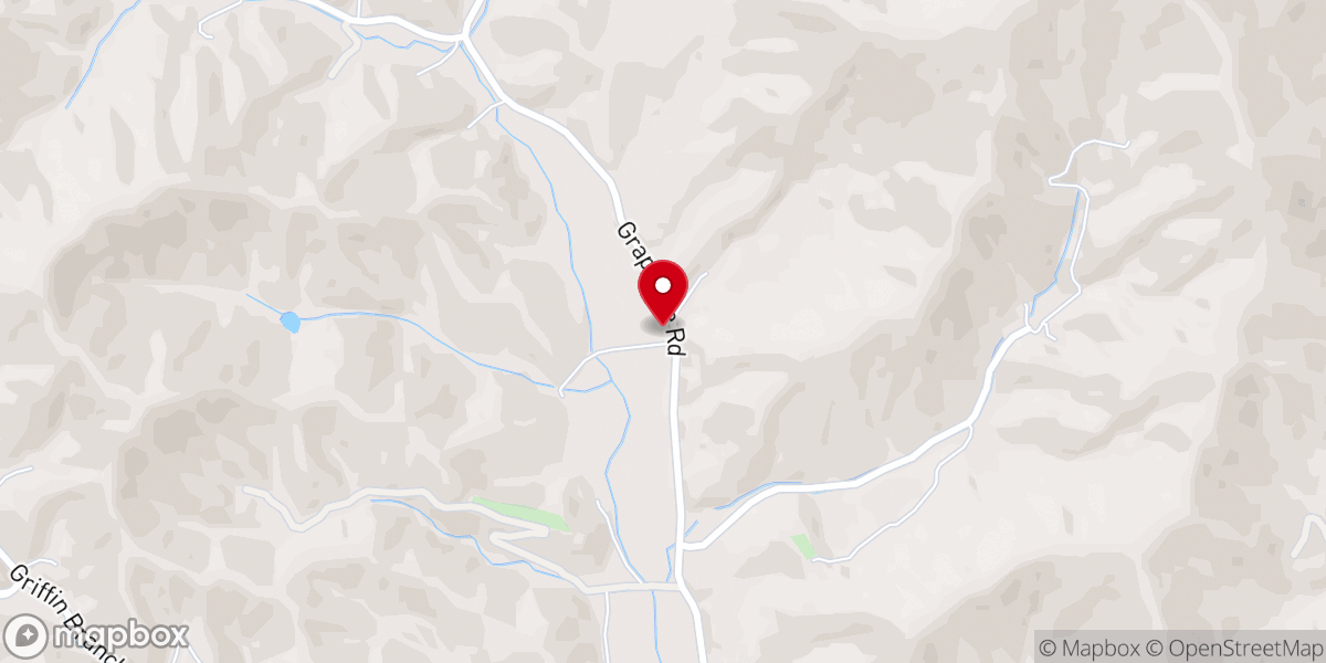 Map showing location of Grapevine Baptist Church