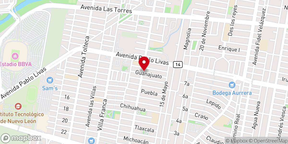 Map showing location of IGLESIA-EVANGELICA MISIONERA MEXICANA