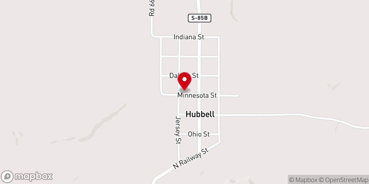 Map showing location of Zion Lutheran Church