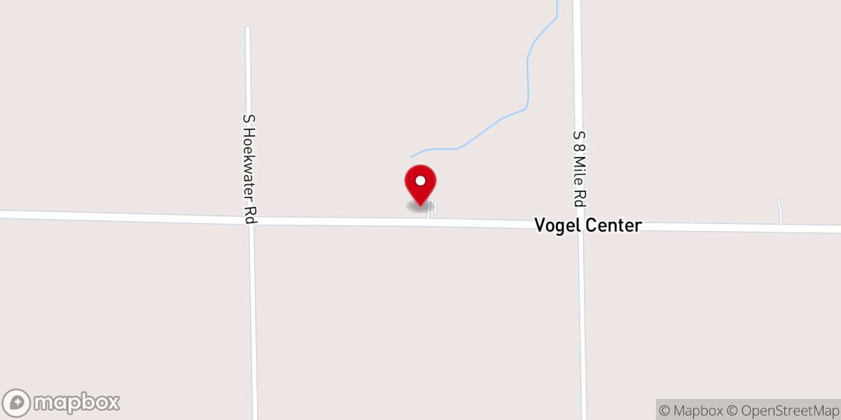 Map showing location of Vogel Center Christian Reformed Church