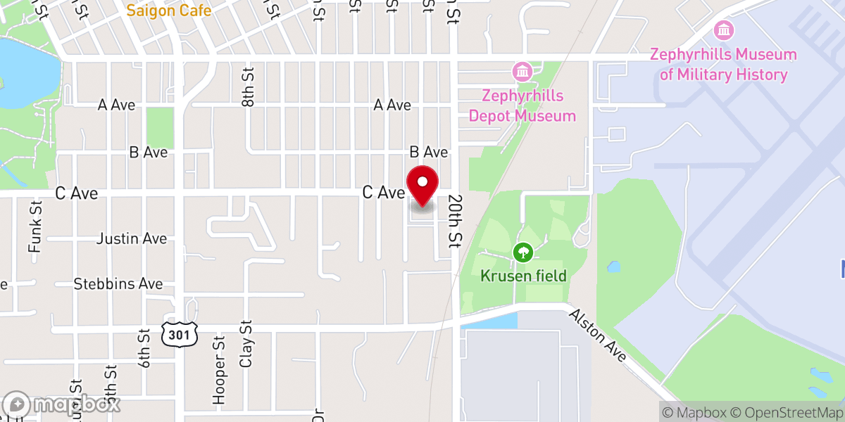 Map showing location of CAFE Church - Comunidad de Atencion a la Familia Extendida