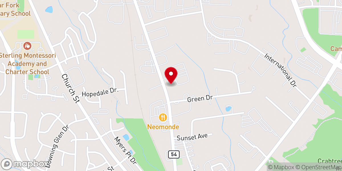 Map showing location of La Petite Academy of Morrisville