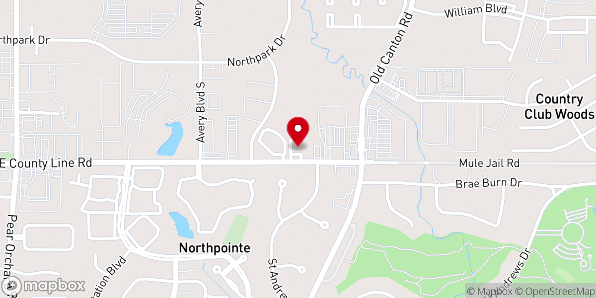 Map showing location of Wesley Biblical Seminary