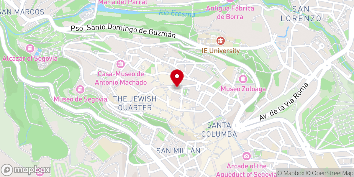 Map showing location of La Abadía