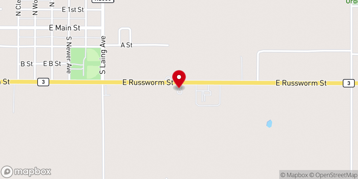 Map showing location of Watonga Church of the Nazarene