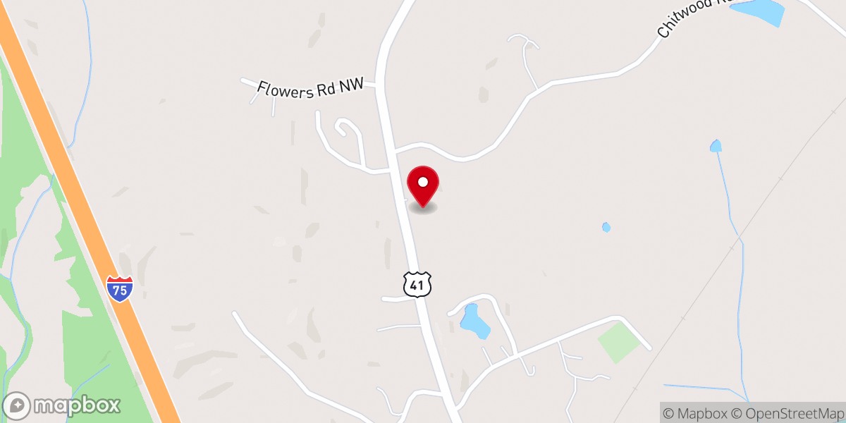 Map showing location of Hope Church