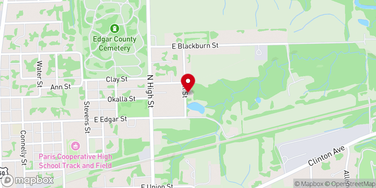 Map showing location of Independent Bible Baptist Church
