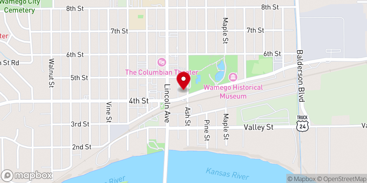 Map showing location of Community Health Ministry