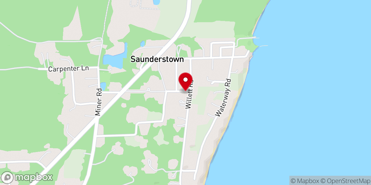 Map showing location of Chapel of Saint John the Divine Episcopal Church