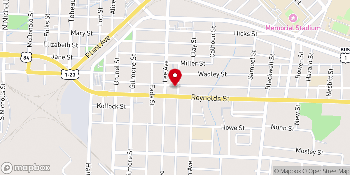 Map showing location of Church