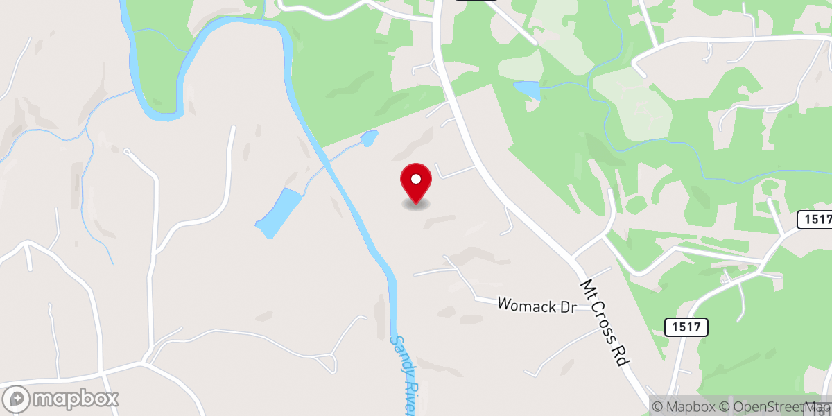 Map showing location of Abundant Life Church