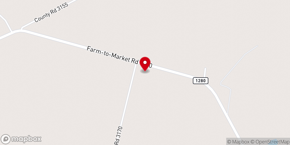 Map showing location of Ash Church