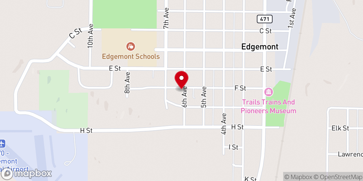 Map showing location of Bethel Church Edgemont Campus