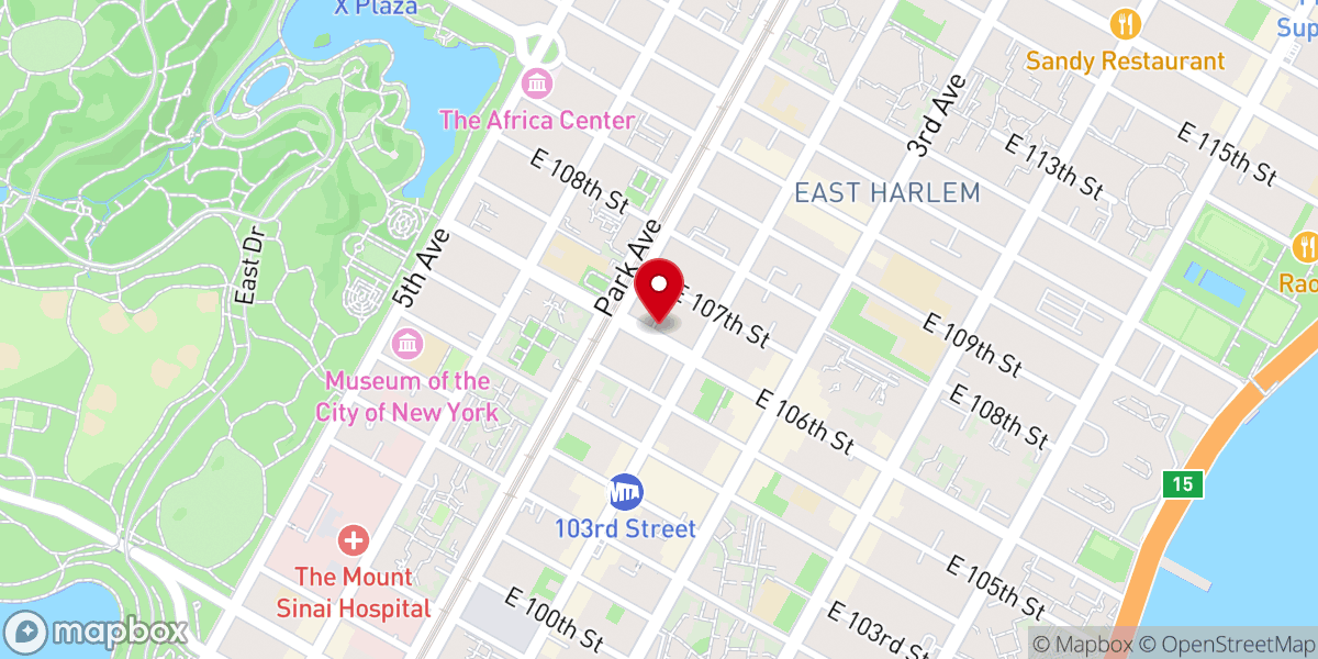 Map showing location of Good Neighbor Church of New York