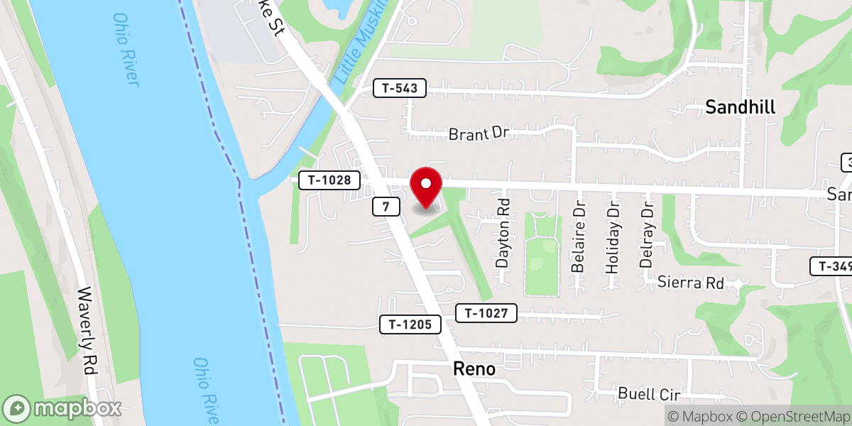 Map showing location of Marietta-Reno Church Of Christ