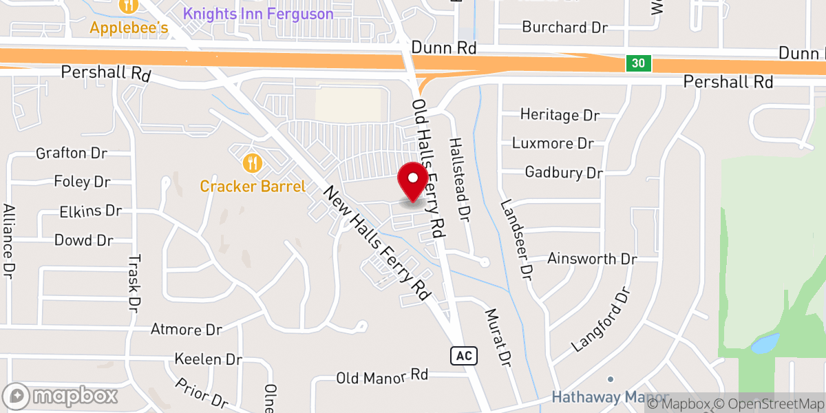 Map showing location of Cathedral of Prayer Family Worship Center