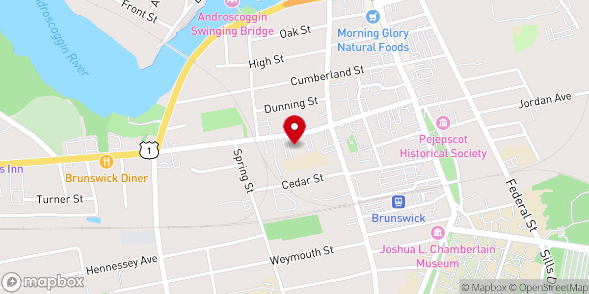 Map showing location of St. John's Community Center and Adoration Chapel