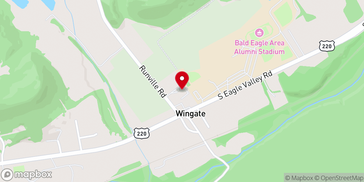 Map showing location of Bald Eagle Valley Community